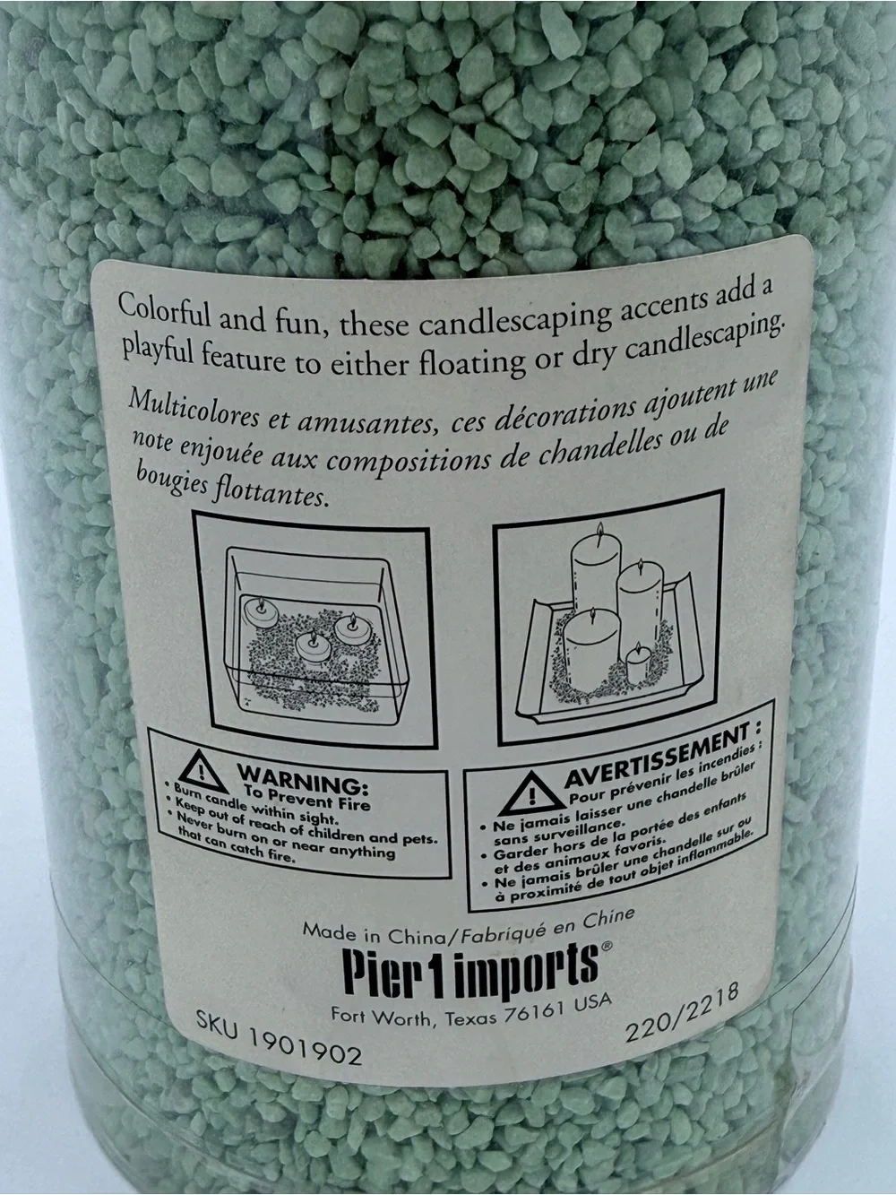 *NEW* Pier 1 Imports Candlescaping Accents Green *Discontinued*